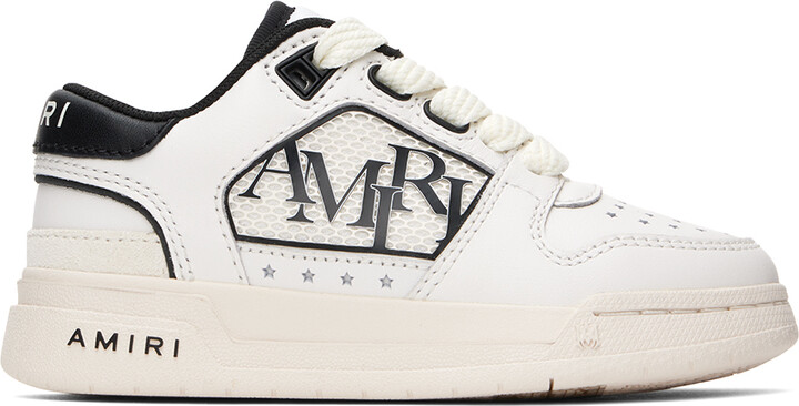AMIRI Kids White & Black Classic Low Sneakers