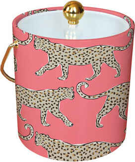 Mercer41 Leopard Green Ice Bucket