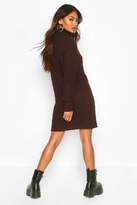 Thumbnail for your product : boohoo Roll Neck Soft Knit Sweater Dress