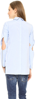 Thumbnail for your product : Dion Lee Line II Twist Sleeve Shirt