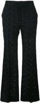 Chloé - broderie anglaise bootcut trousers