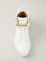 Thumbnail for your product : Buscemi clasp detail lace-up sneakers