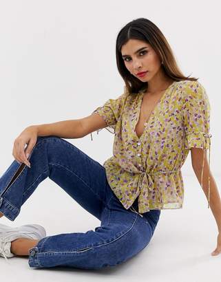 The East Order arlo floral blouse