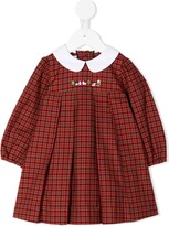 Thumbnail for your product : Familiar Check-Print Long-Sleeve Dress