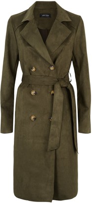 New Look Suedette Belted Trench Coat