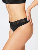 Thumbnail for your product : M&S Collection 5 Pack Lace Waisted Thongs