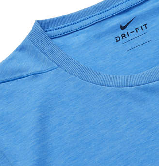 Nike Training - Transcend Slim-fit Dri-fit Yoga T-shirt - Blue