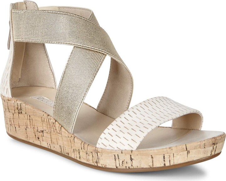 Wedge Ecco Dress Sandals Ecco Flowt Wedge LX W (Women's) Rose