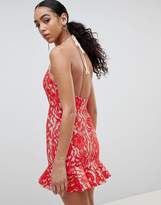 Thumbnail for your product : Missguided Lace Frill Hem Dress