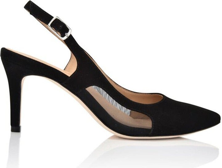 Joan Oloff Shoes Dance Leather Slingback Pump