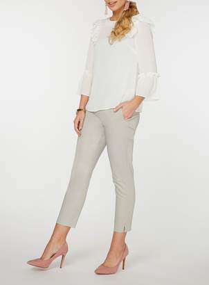 Dorothy Perkins Grey Circle Popper Trousers