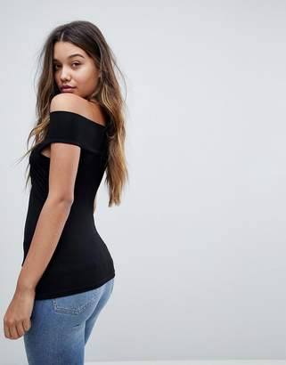 ASOS Design Top With Wrap Front