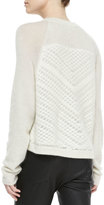 Thumbnail for your product : Helmut Lang Mixed-Knit Fuzzy Pullover