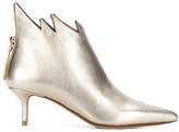 Thumbnail for your product : Francesco Russo pointed kitten heel boots