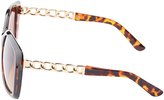 Thumbnail for your product : Charlotte Russe Square Tortoise Shell Sunglasses
