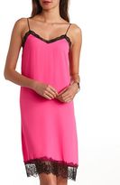 Thumbnail for your product : Charlotte Russe Lace Trim Slip Dress