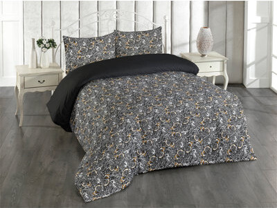 Ambesonne Butterfly Duvet Cover Set Forest Wings Animal Skin Marigold Black and White