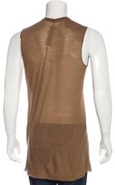 Thumbnail for your product : Rick Owens Crew Neck Sleeveless T-Shirt