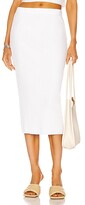 Thumbnail for your product : Enza Costa Rib Sweater Knit Pencil Skirt in White