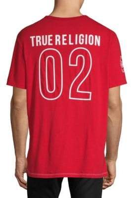 True Religion Football Crewneck Tee