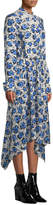 Thumbnail for your product : Christian Wijnants Domi Long-Sleeve Floral Handkerchief Shirtdress