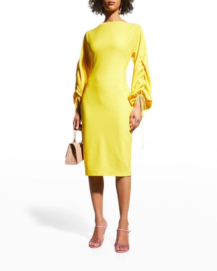 Yellow High Neck Dress | Shop the world's largest collection of 