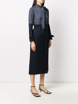 Thumbnail for your product : Rokh Scarf-Neck Trench Style Dress