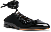 Thumbnail for your product : Givenchy Patent Leather Lace Up Mules