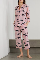 Thumbnail for your product : Olivia von Halle Casablanca Attina Printed Cotton And Silk-blend Pajama Set - Pink