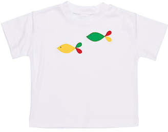 Florence Eiseman Fish-Embroidered T-Shirt, Size 2-4