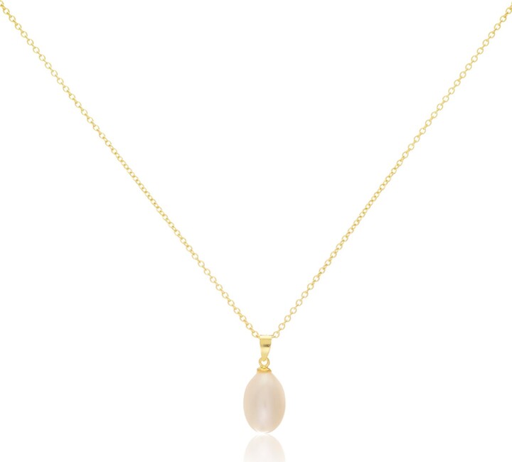 Auree Jewellery Gold / White Gloucester White Freshwater Pearl & Gold Vermeil Pendant