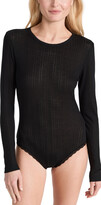 Thumbnail for your product : Stripe & Stare Pointelle Long Sleeve Bodysuit