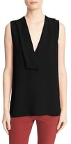 Thumbnail for your product : Theory Women's Salvatill Draped V-Neck Silk Top