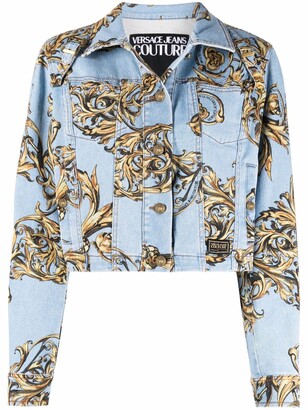 Versace Jeans Couture Barocco print denim jacket