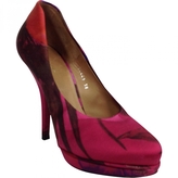 Thumbnail for your product : Dries Van Noten Pink Leather Heels
