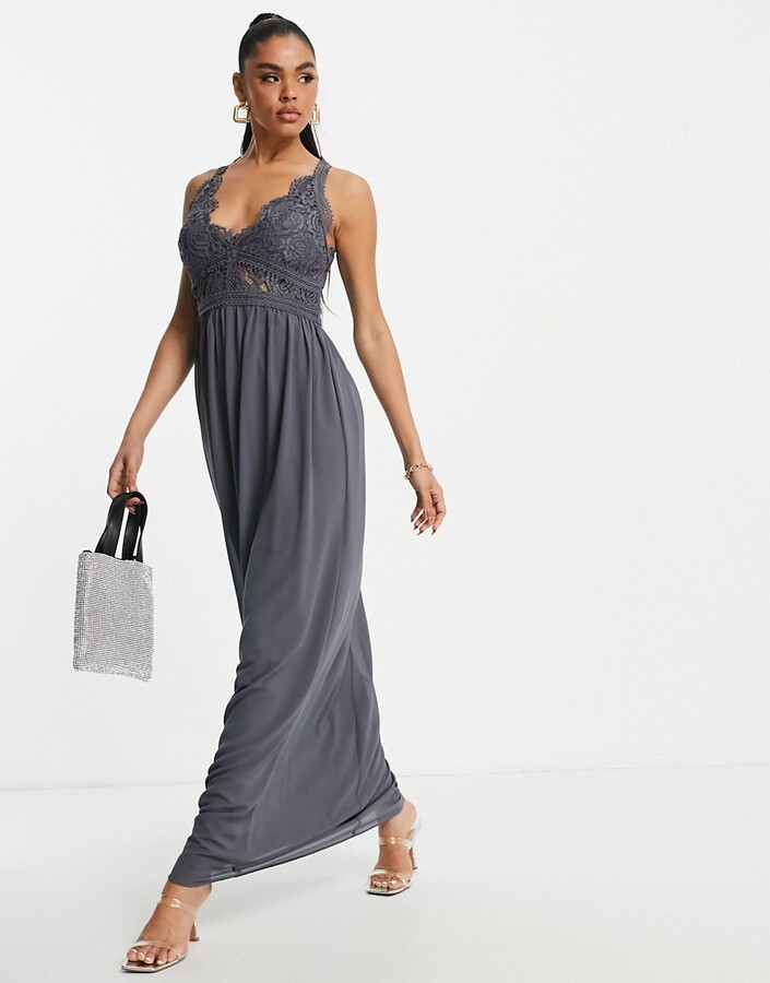 dark grey evening dresses