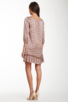 Thumbnail for your product : RED Valentino Printed Boatneck Silk Dress