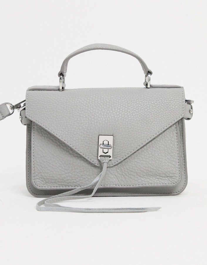 Rebecca Minkoff Darren small leather messenger bag in white ShopStyle