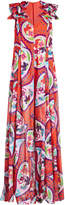 Thumbnail for your product : DELPOZO Printed Silk Jumpsuit