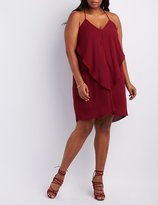 Thumbnail for your product : Charlotte Russe Plus Size Ruffle Shift Dress