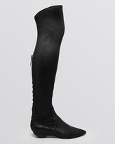 Thumbnail for your product : Sigerson Morrison Pointed Toe Over The Knee Wedge Boots - Gan