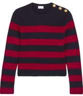 Thumbnail for your product : RED Valentino Striped Ribbed Wool Sweater