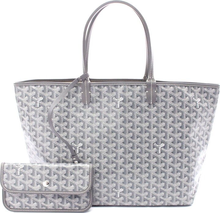 Goyard St. Louis PM Tote Bag PVC Canvas Leather