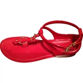 Thumbnail for your product : Ralph Lauren COLLECTION Red Rubber Sandals