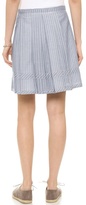 Thumbnail for your product : Madewell Pleated Shirtstripe Skirt
