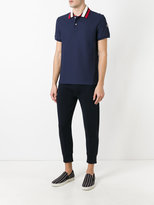 Thumbnail for your product : Moncler striped collar polo shirt - men - Cotton - L