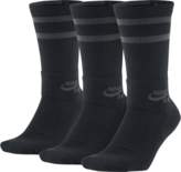 Thumbnail for your product : Nike SB Dry Crew Skateboarding Socks (3 Pair) Size Small (Black)
