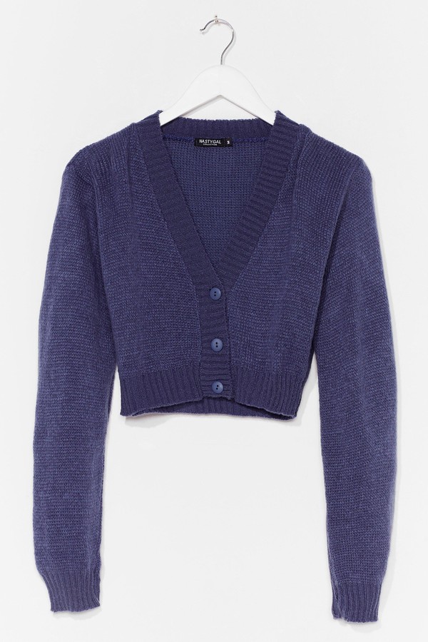 nasty gal blue cardigan