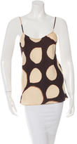 Thumbnail for your product : Diane von Furstenberg Silk Abstract Print Tank Top