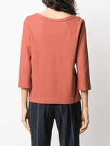 Thumbnail for your product : Zanone cropped sleeves T-shirt